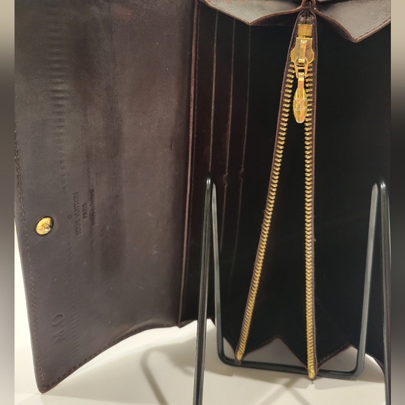 LOUIS VUITTON Wilshire GM Tote Monogram Vernis & Matching Wallet Set - Picture 15 of 16